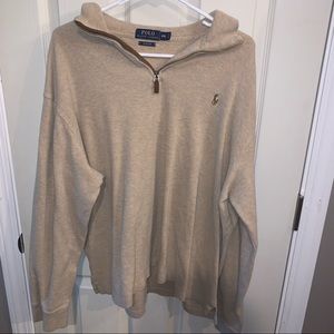 Polo Ralph Lauren XXL tan quarterzip